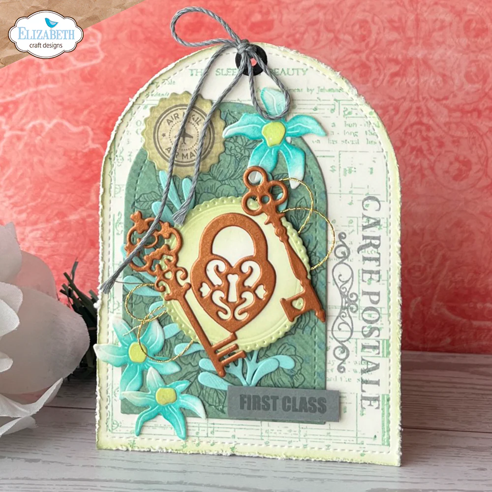 Elizabeth Craft Designs Romantic Revival - Die Postage, Arches & Keys - Image 2