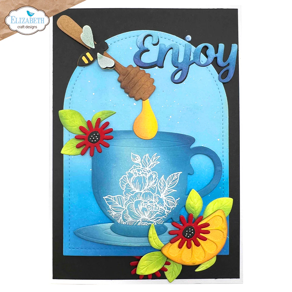 Elizabeth Craft Designs Romantic Revival - Die Tea Time - Image 2