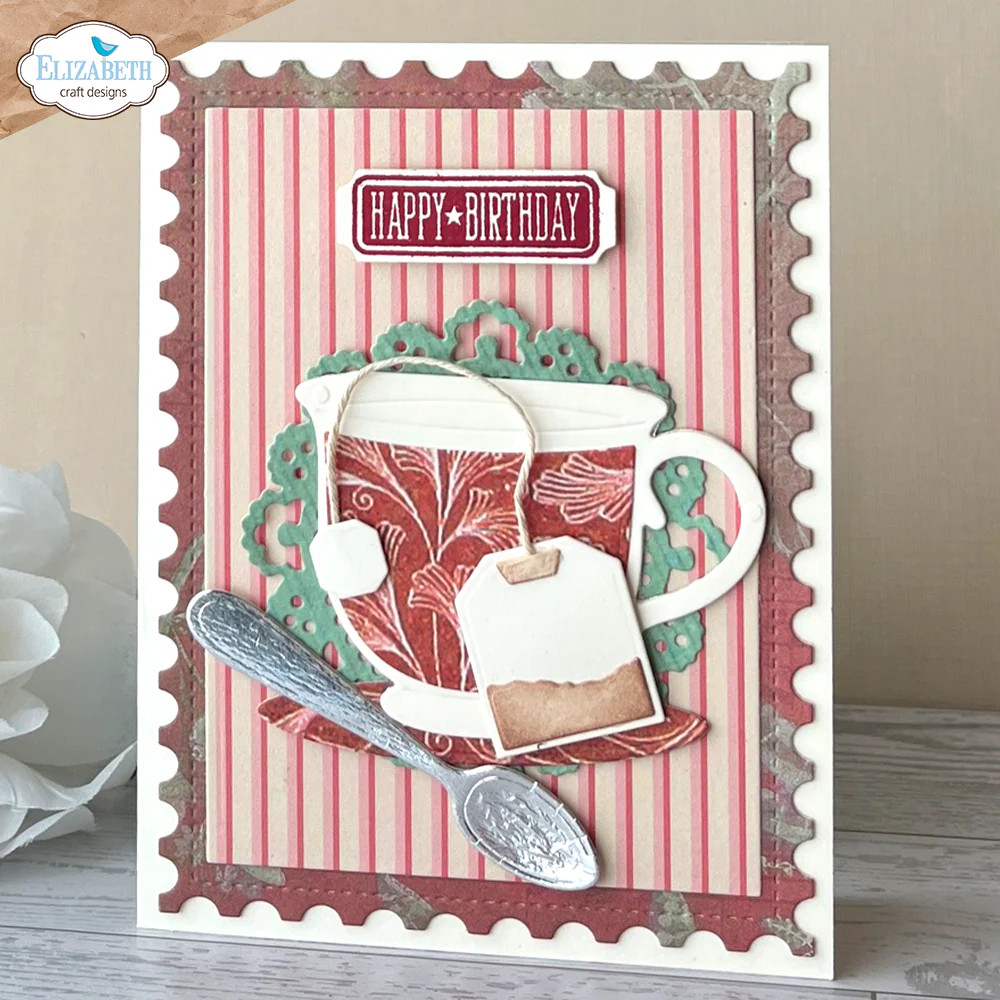 Elizabeth Craft Designs Romantic Revival - Die Tea Time - Image 3
