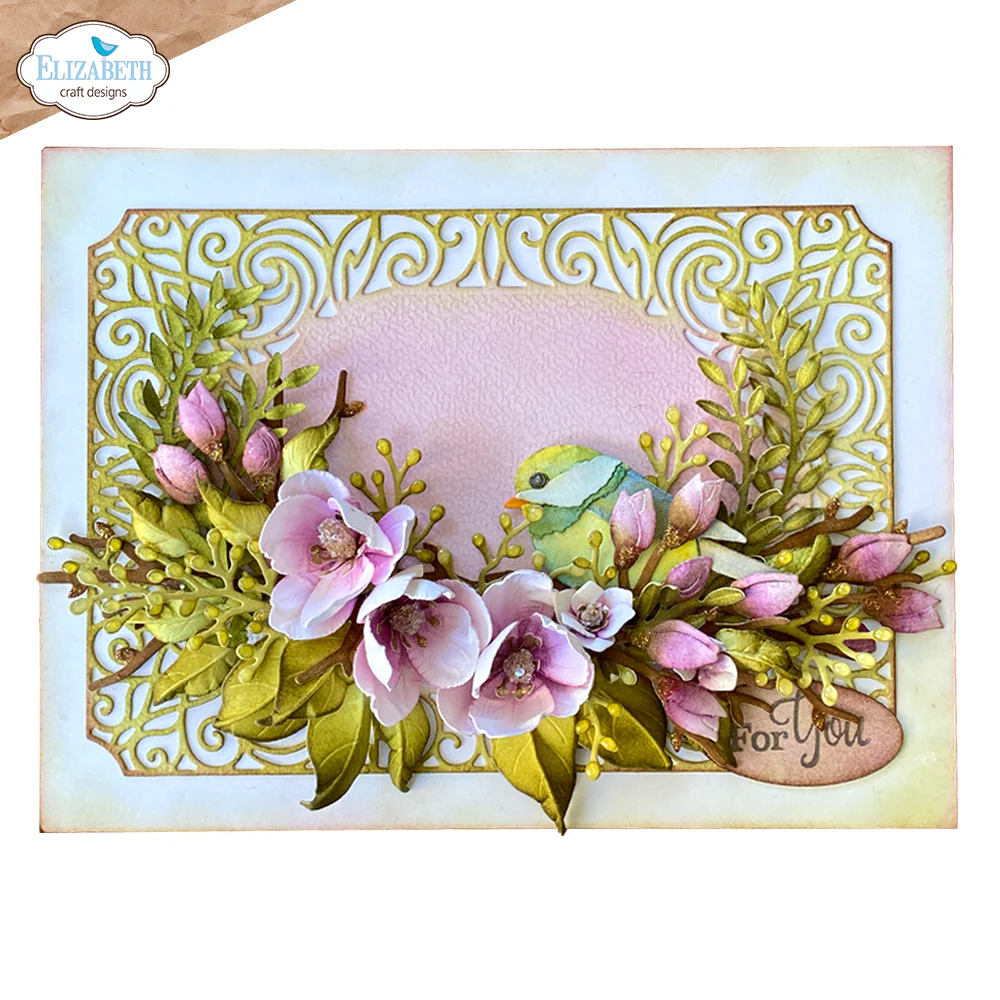 Elizabeth Craft Designs Spring Blossom - Die Ornamental Frame - Image 3