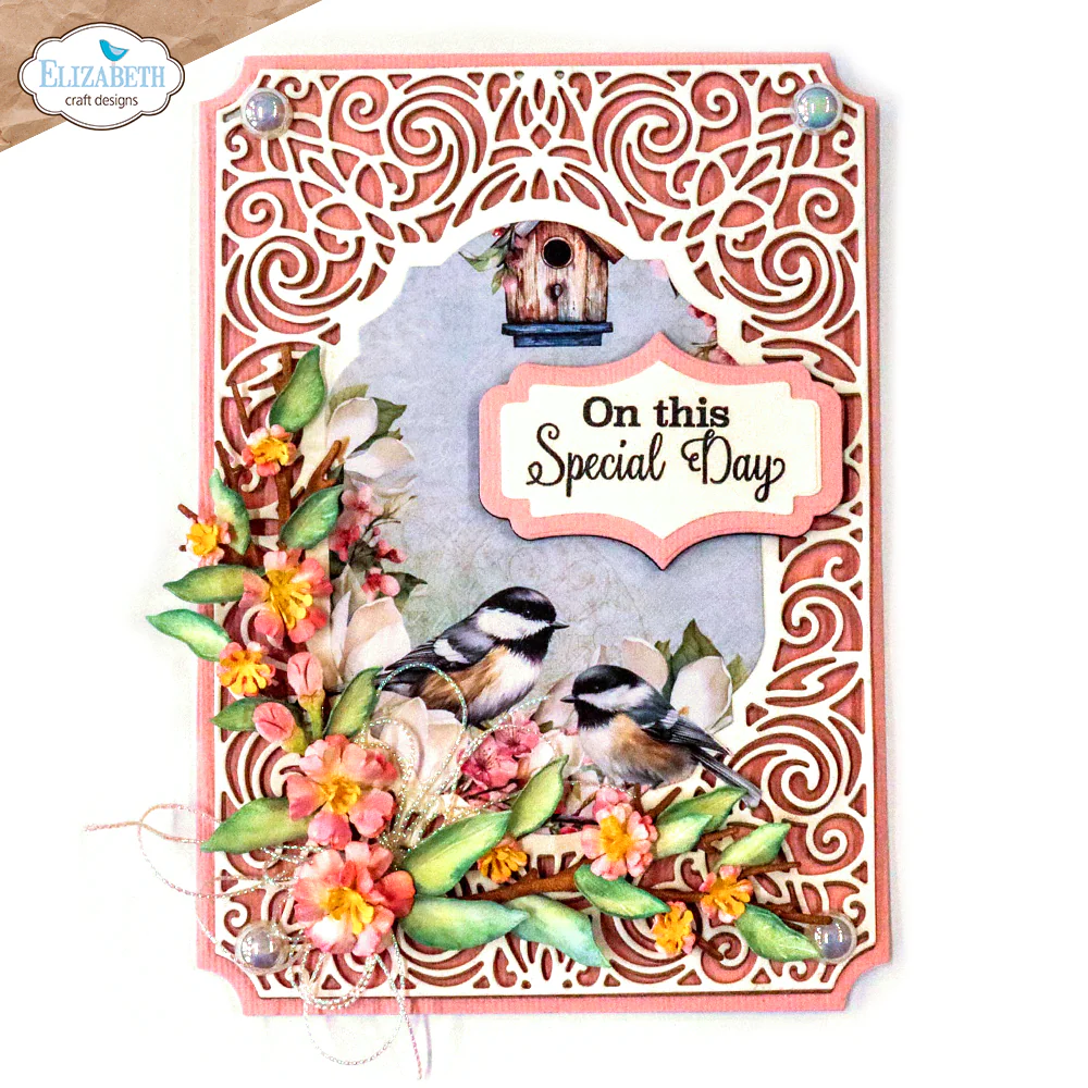 Elizabeth Craft Designs Spring Blossom - Die Ornamental Frame - Image 6