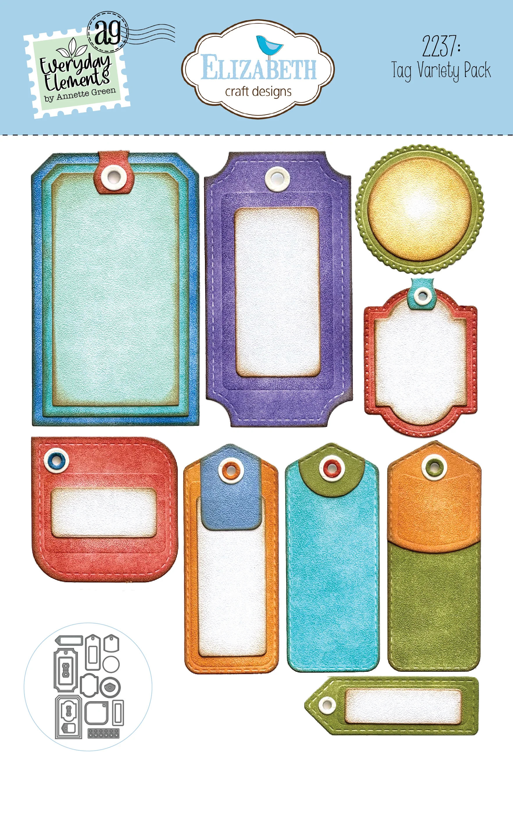 Elizabeth Craft Designs Sunny Days Die Tag Variety Pack