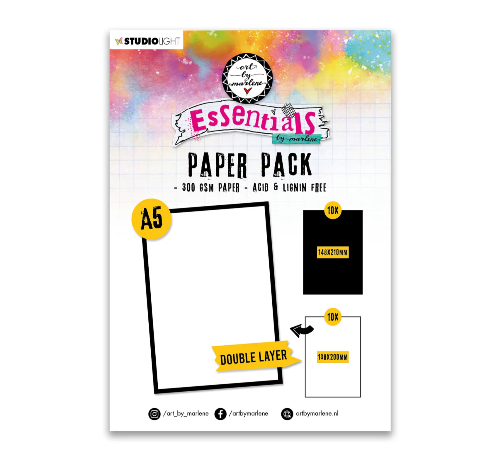 Art By Marlene Essentials A5 Double Layer Paper Pack (20pcs)