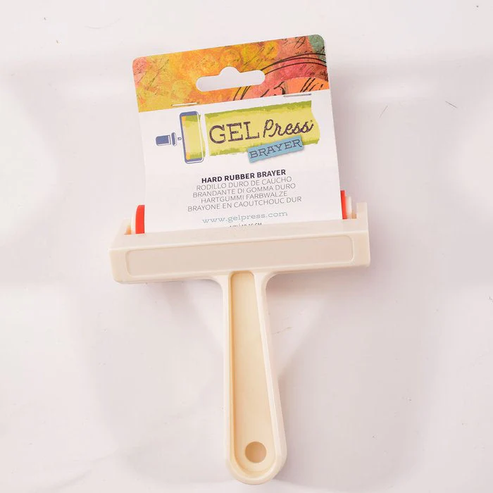 Gel Press Hard rubber Brayer White 4" (10.16cm)