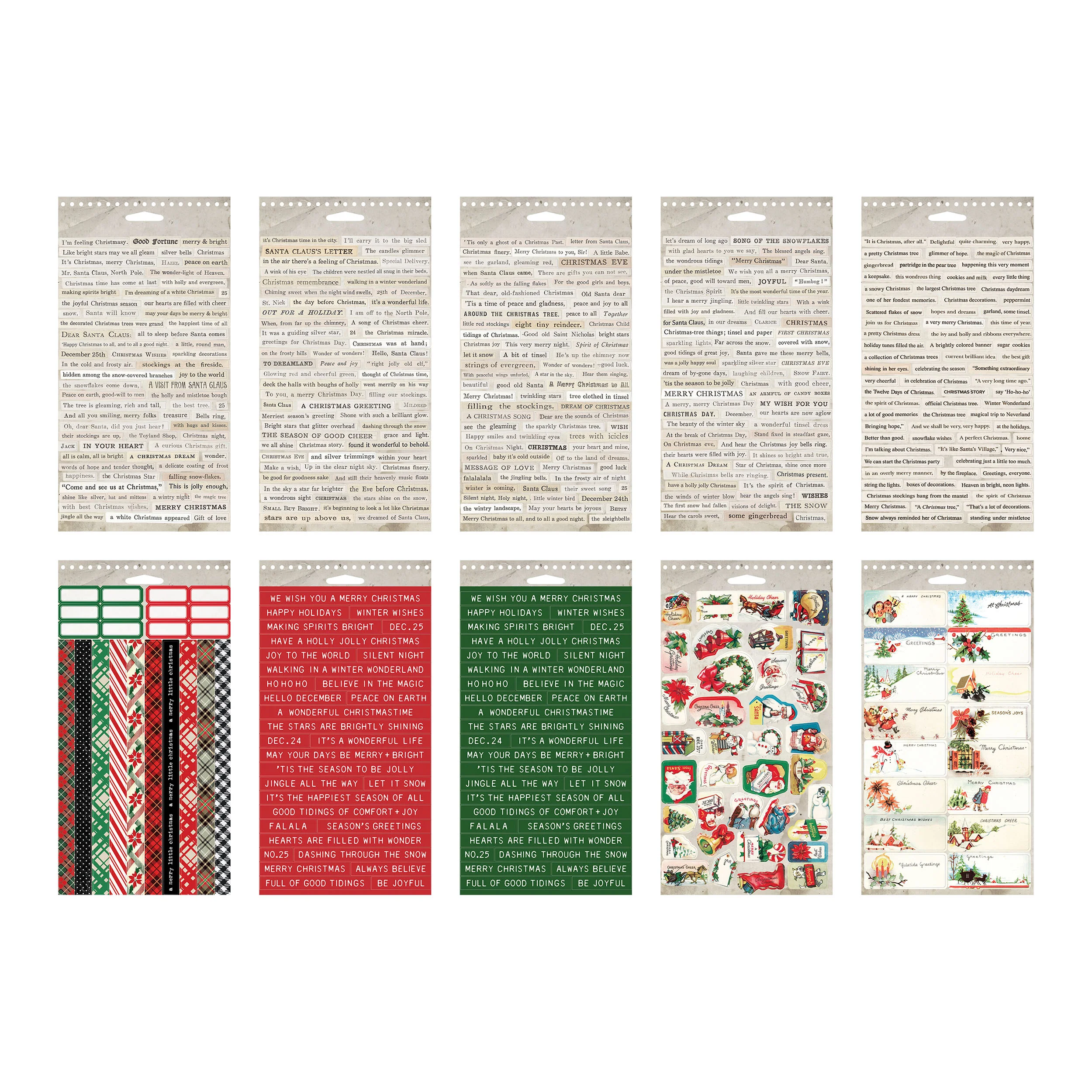 Idea-ology Tim Holtz Christmas Sticker Book - Image 2