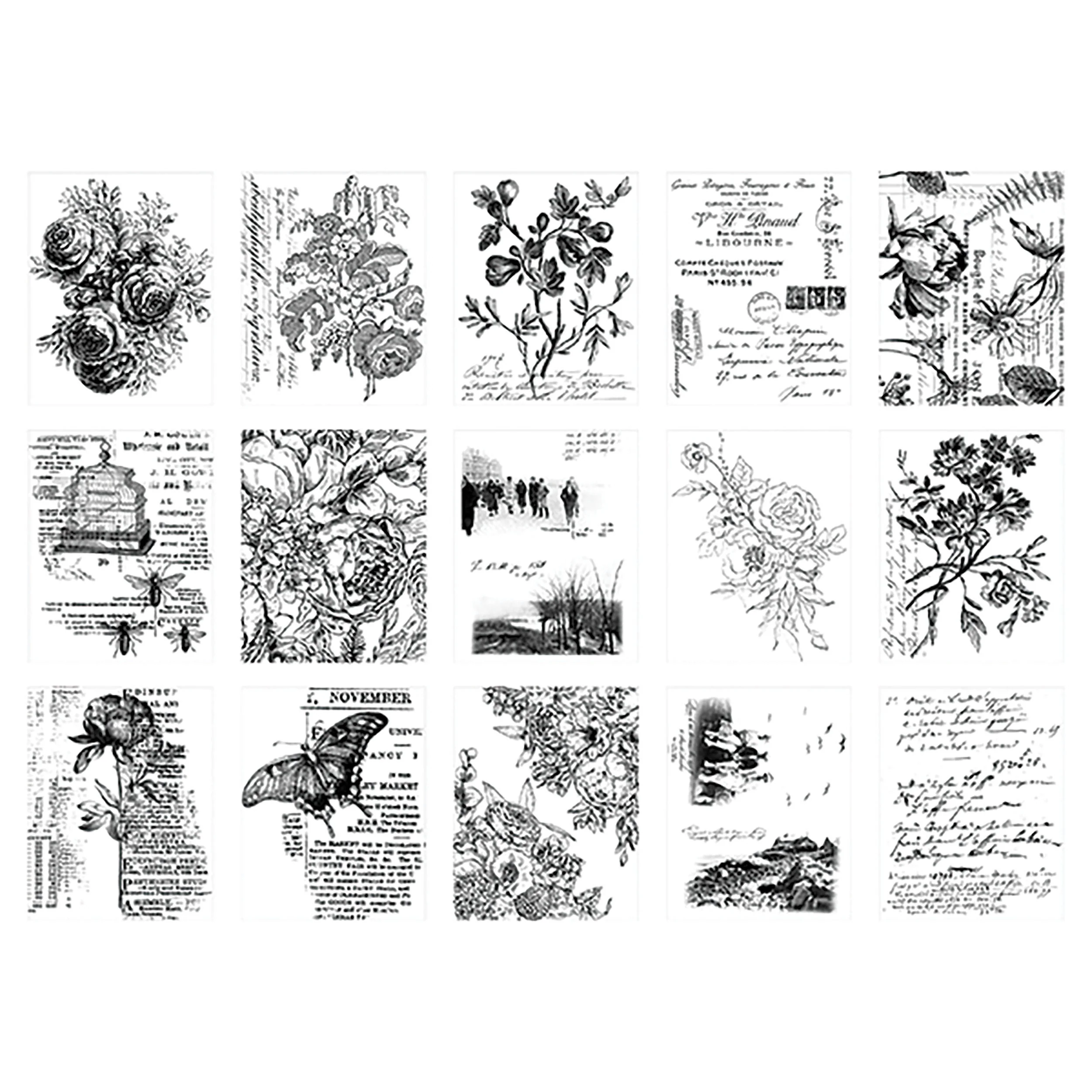 Idea-ology Tim Holtz Collage Paper Serendipity-30 Pieces - Image 2