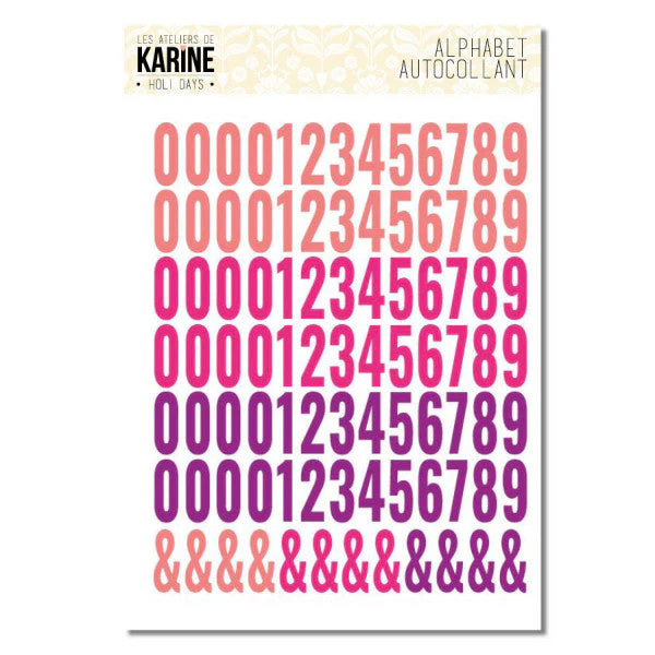 Les Ateliers De Karine Holi Days - Numbers Stickers