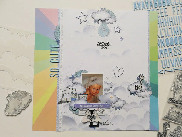Les Ateliers De Karine Rainbow - Rainbow Embroidery Stencil - Image 3