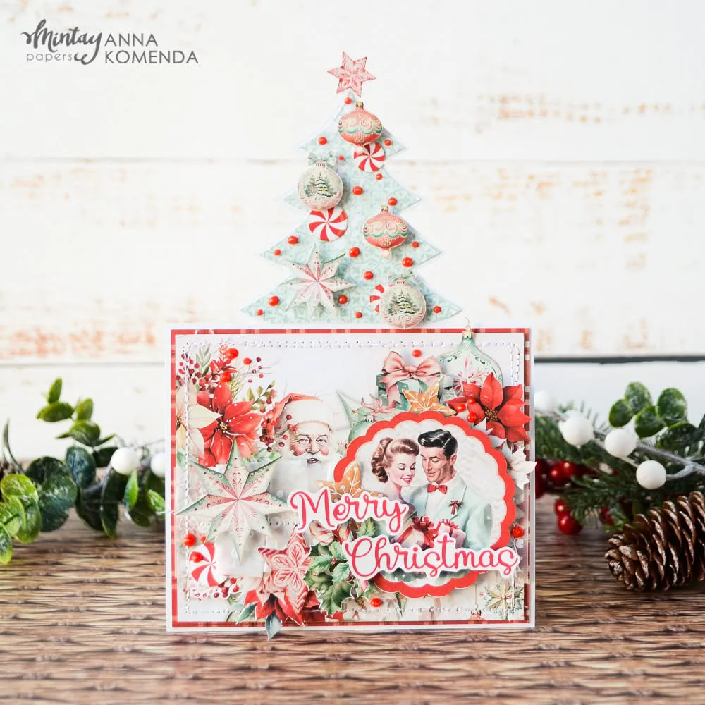 Mintay Basic Christmas Tree Card Base White (5pcs) - Image 2