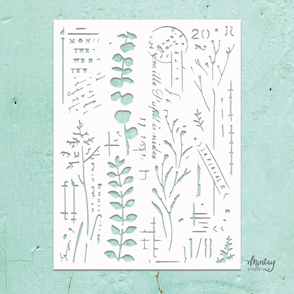 Mintay Kreativa Stencil 6x8 Inch Mixed 9