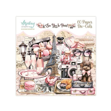 Mintay See You In Paris Paper Die-Cuts (60pcs)