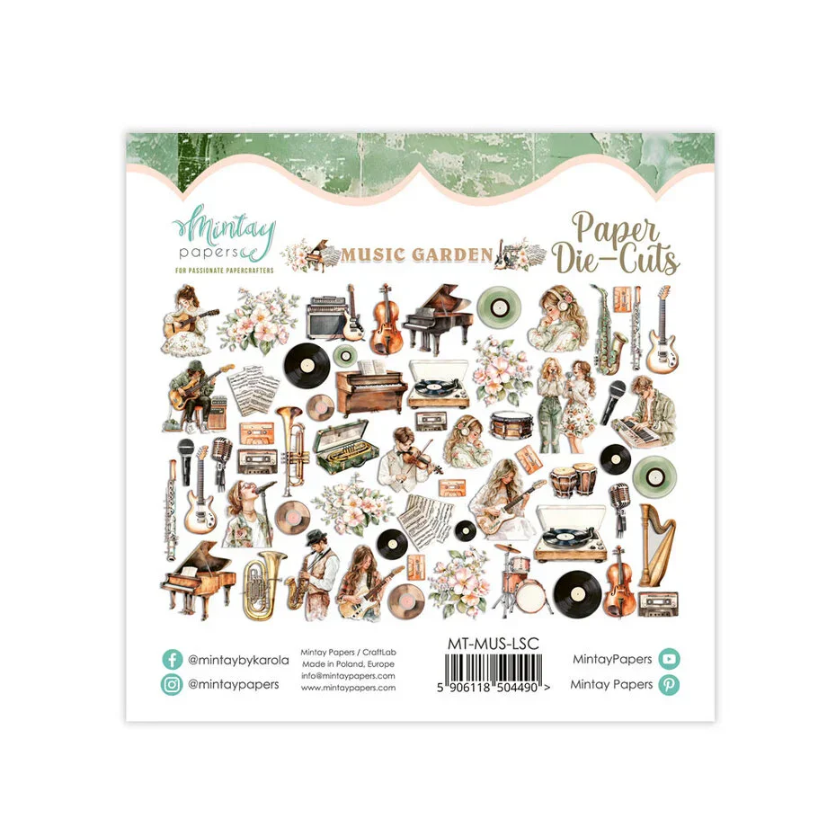Mintay Music Garden Paper Die-Cuts (60pcs) - Image 2