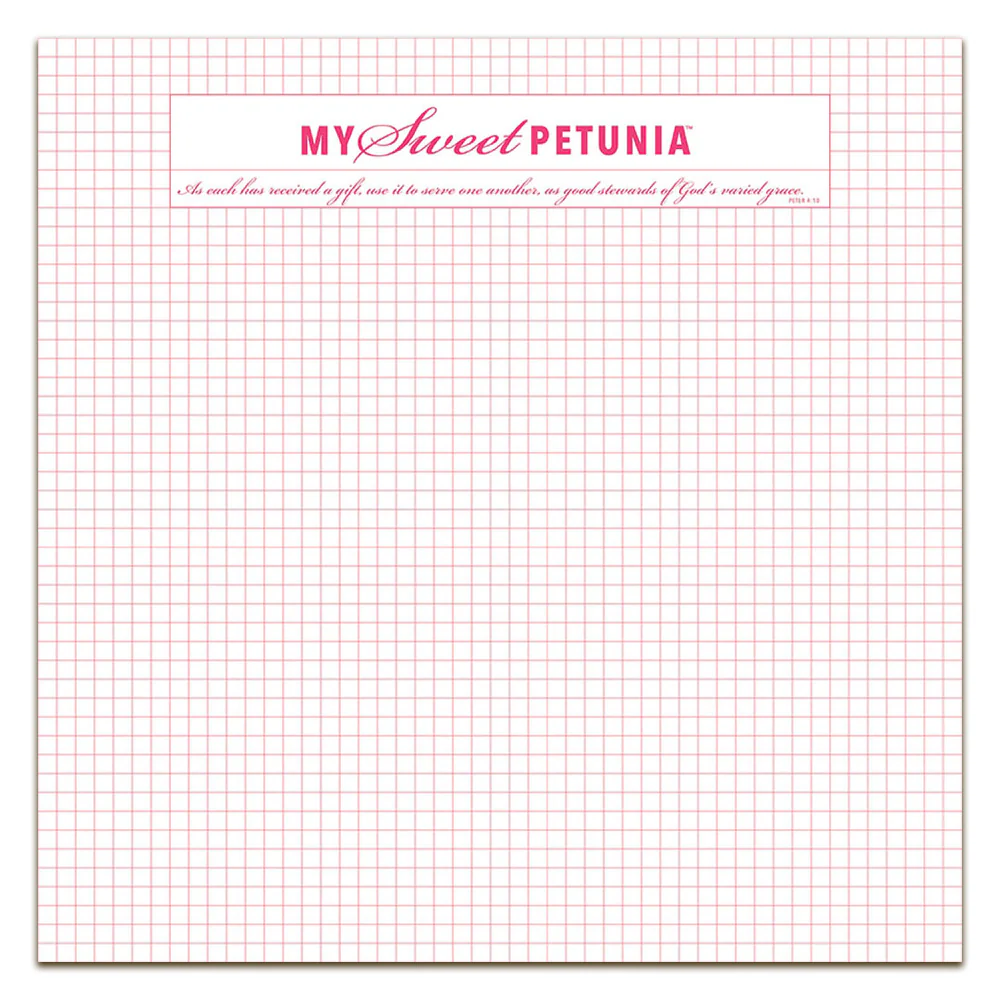 My Sweet Petunia Memory Grid Paper Pad