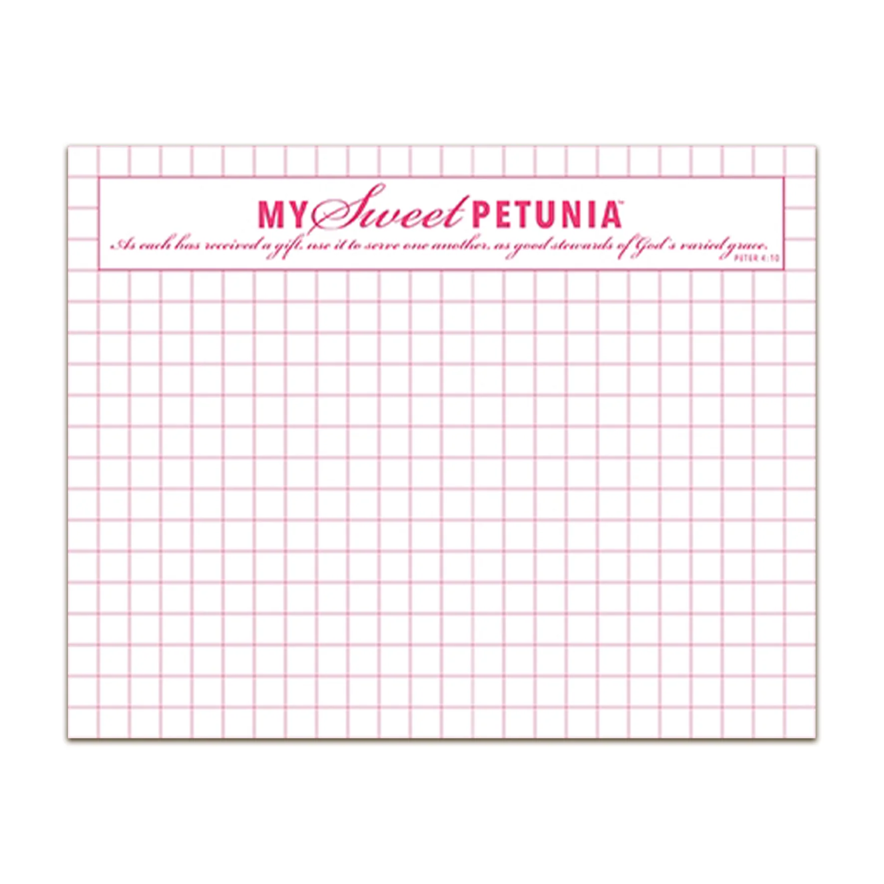 My Sweet Petunia Original Grid Paper Pad - Double-sided