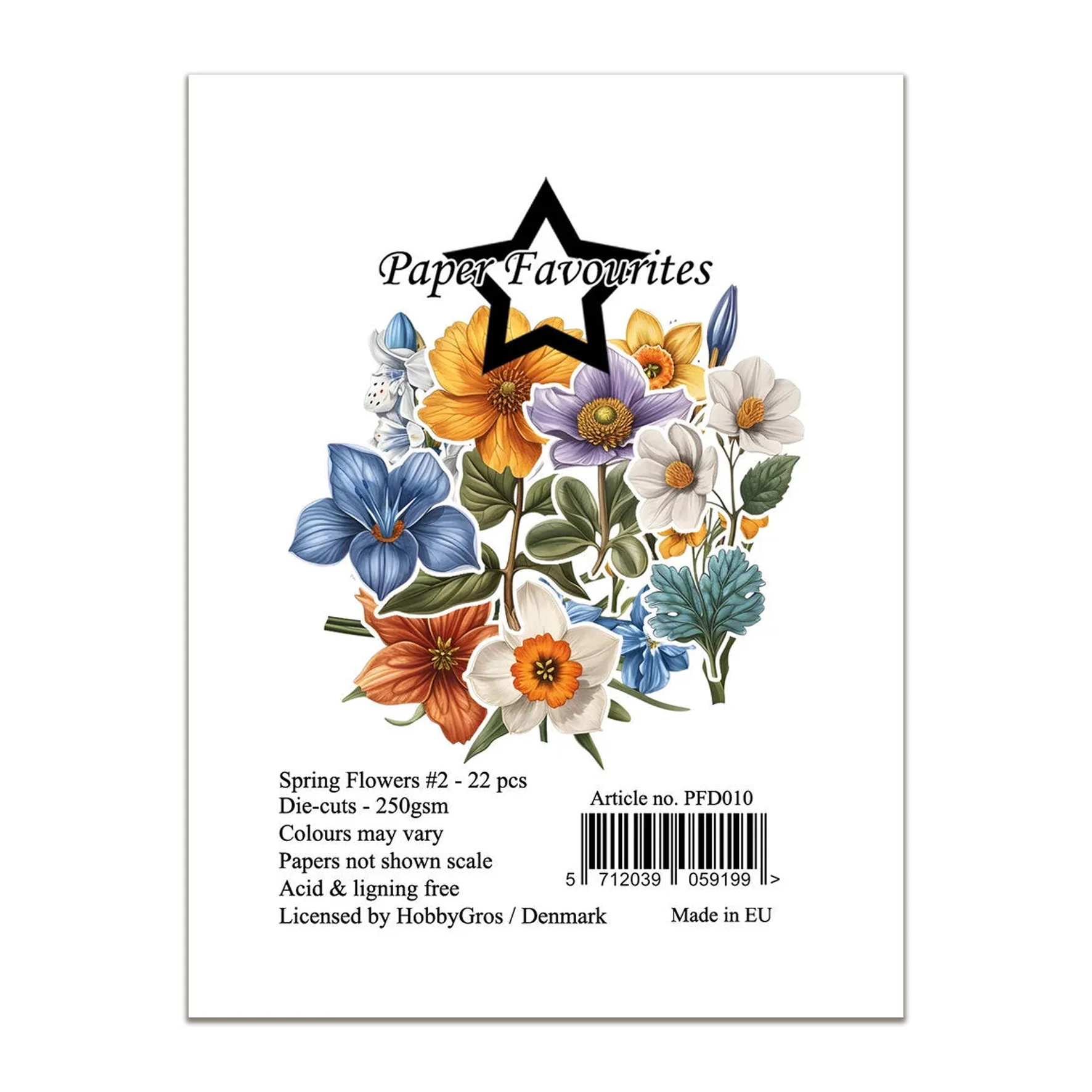 Paper Favourites Die-Cuts A7 Spring Flowers #2 (22pcs)