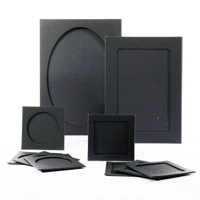 Paperfuel Paper Frames 16 Pieces Black
