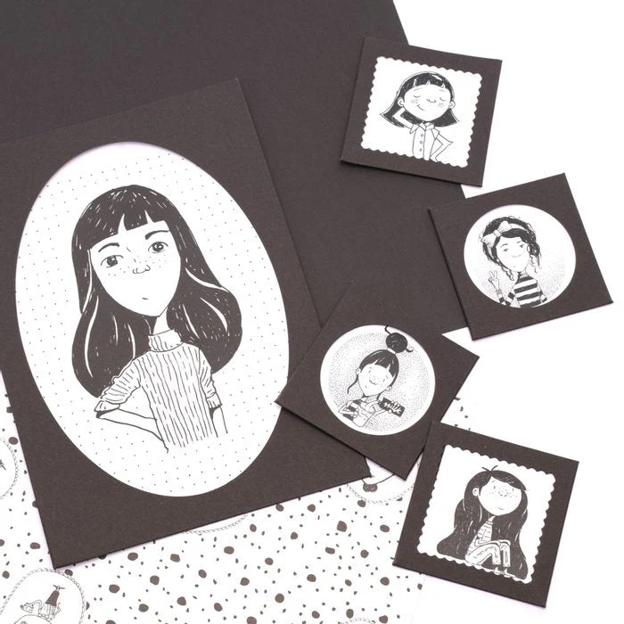 Paperfuel Paper Frames 16 Pieces Black - Image 2