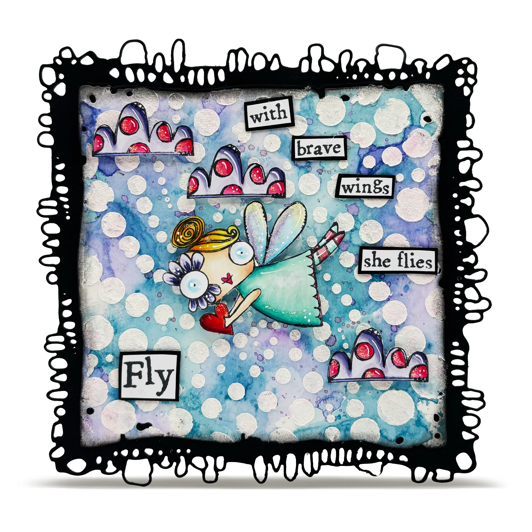 PC-264 - 6x6 (inch) Stencil - Center Spin - Image 3
