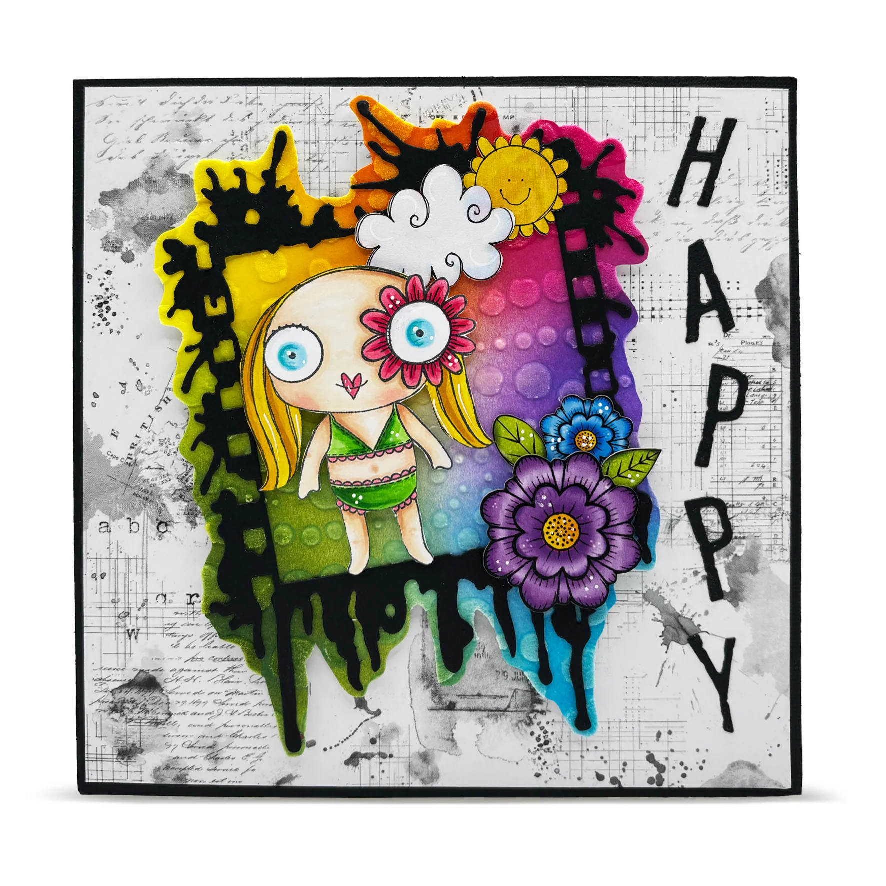 PC-264 - 6x6 (inch) Stencil - Center Spin - Image 7