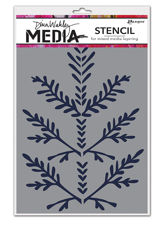 Ranger Dina Wakley Media Boughs Stencil
