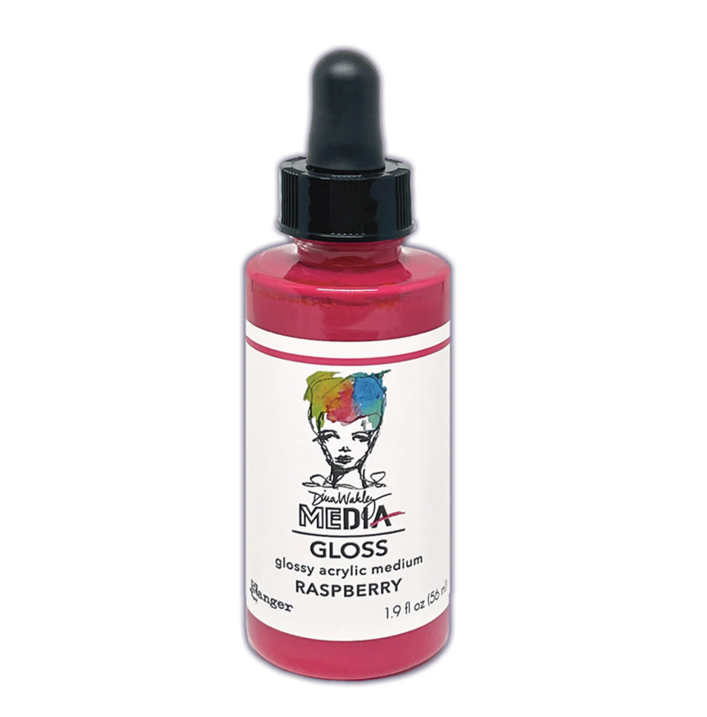 Ranger Dina Wakley MEdia Gloss Dropper Style Raspberry 1.9 fl oz
