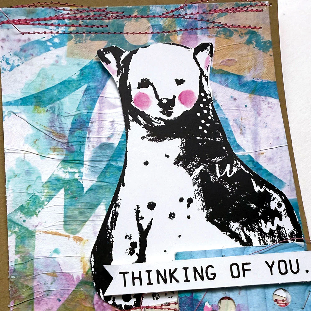 Ranger Dina Wakley MEdia Stencil - Flowing Petals - Image 2