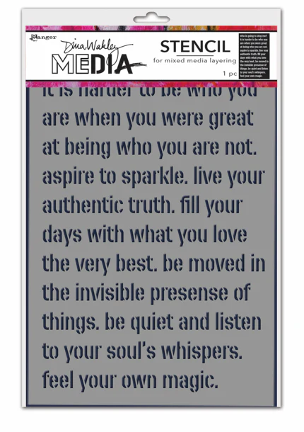 Ranger Dina Wakley MEdia Stencils Feel Your Magic