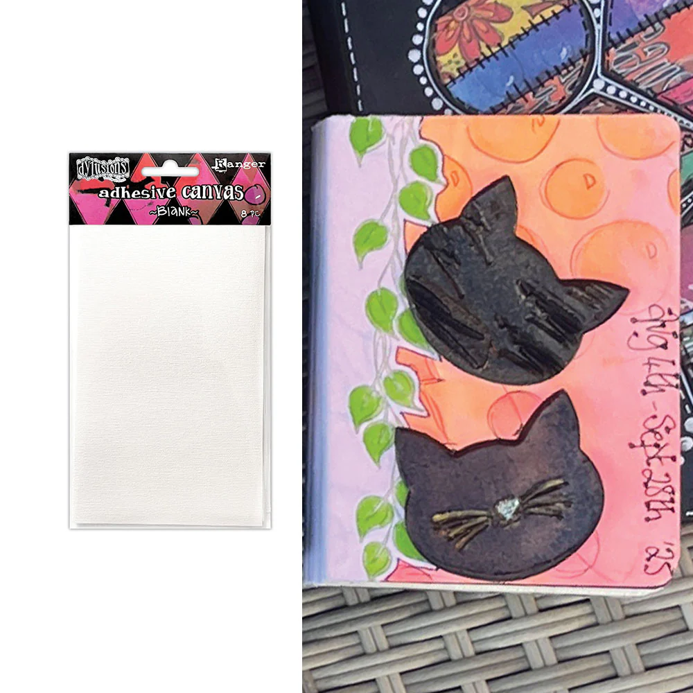 Ranger Dylusions Canvas, Blank Adhesive 6 x 3.5 (8 Pack) - Image 2