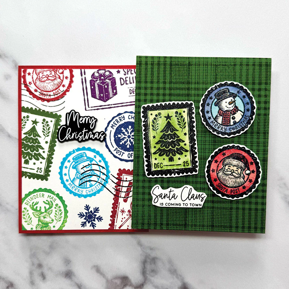 Ranger Simon Hurley create. Cling Mount Stamp 6x6" - Christmas Postage - Image 2