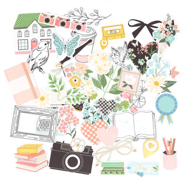 Rosie's Studio Hello It's Me! Cardstock Diecut Ephemera - Image 2