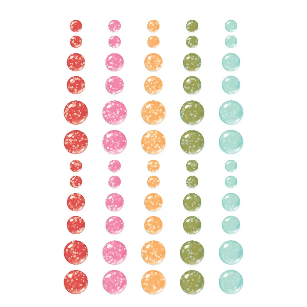 Simple Stories Heartstrings Glitter Enamel Dots - Image 2