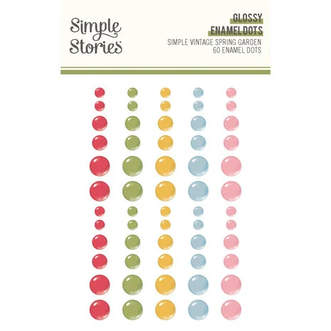 Simple Stories Simple Vintage Spring Garden Glossy Enamel Dots