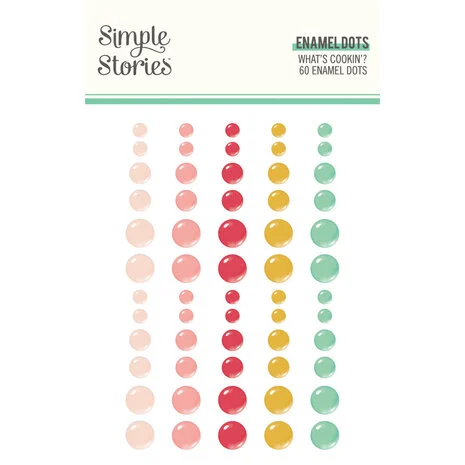 Simple Stories What's Cookin' ? Enamel Dots (60pcs)