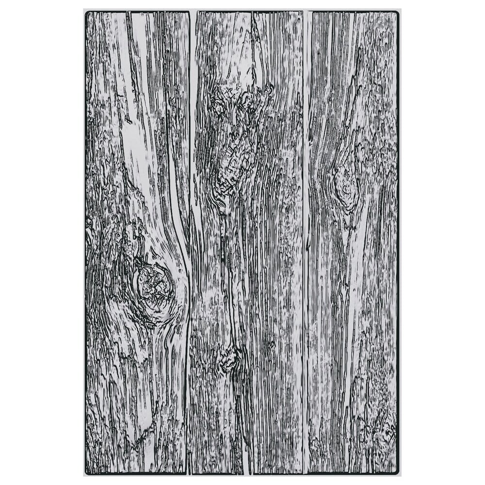 Sizzix 3D Texture Fades by Tim Holtz A5 Embossing Folder - Lumber Large - Image 4
