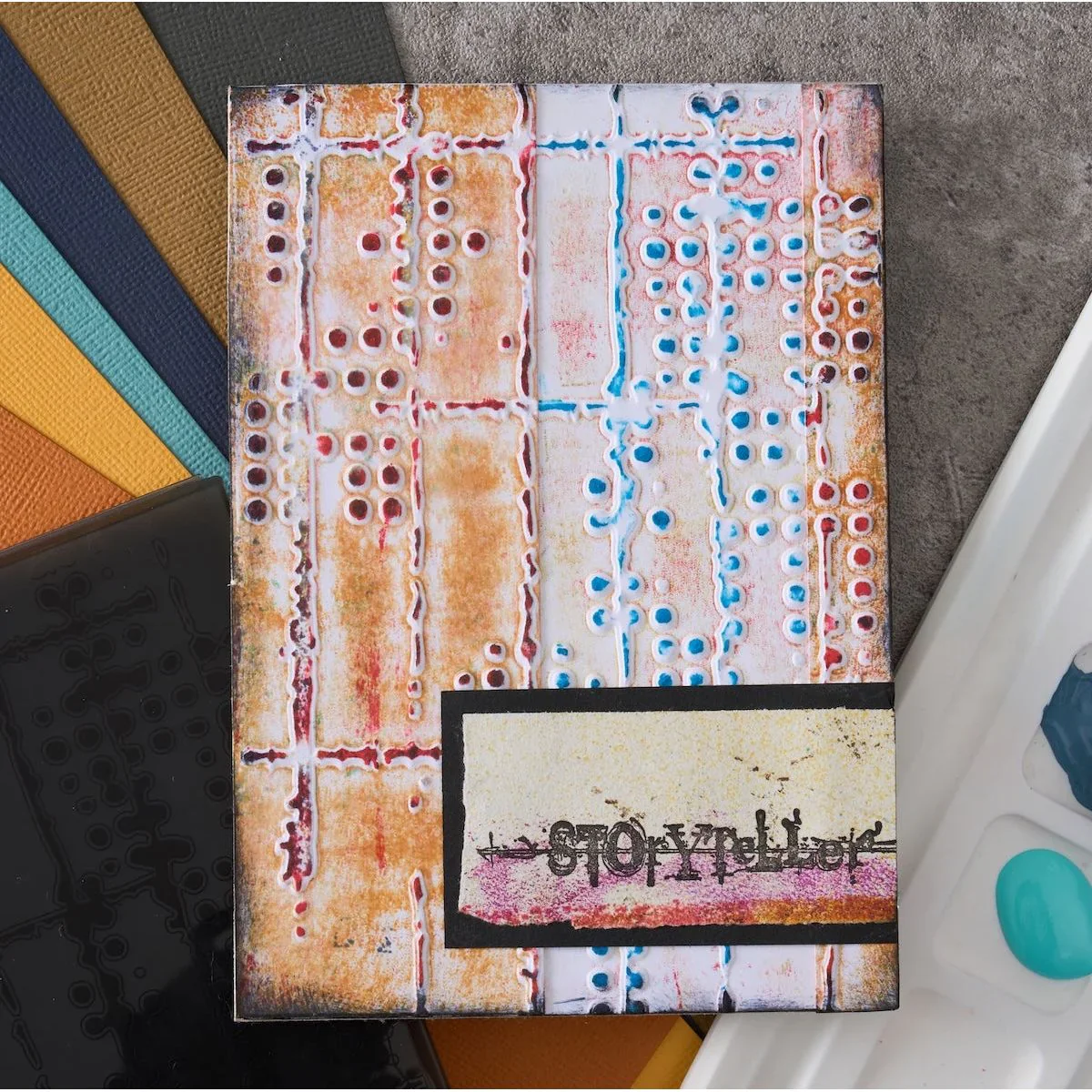 Sizzix Multi-Level Embossing Folder - Dot Matrix by Seth Apter - Image 2