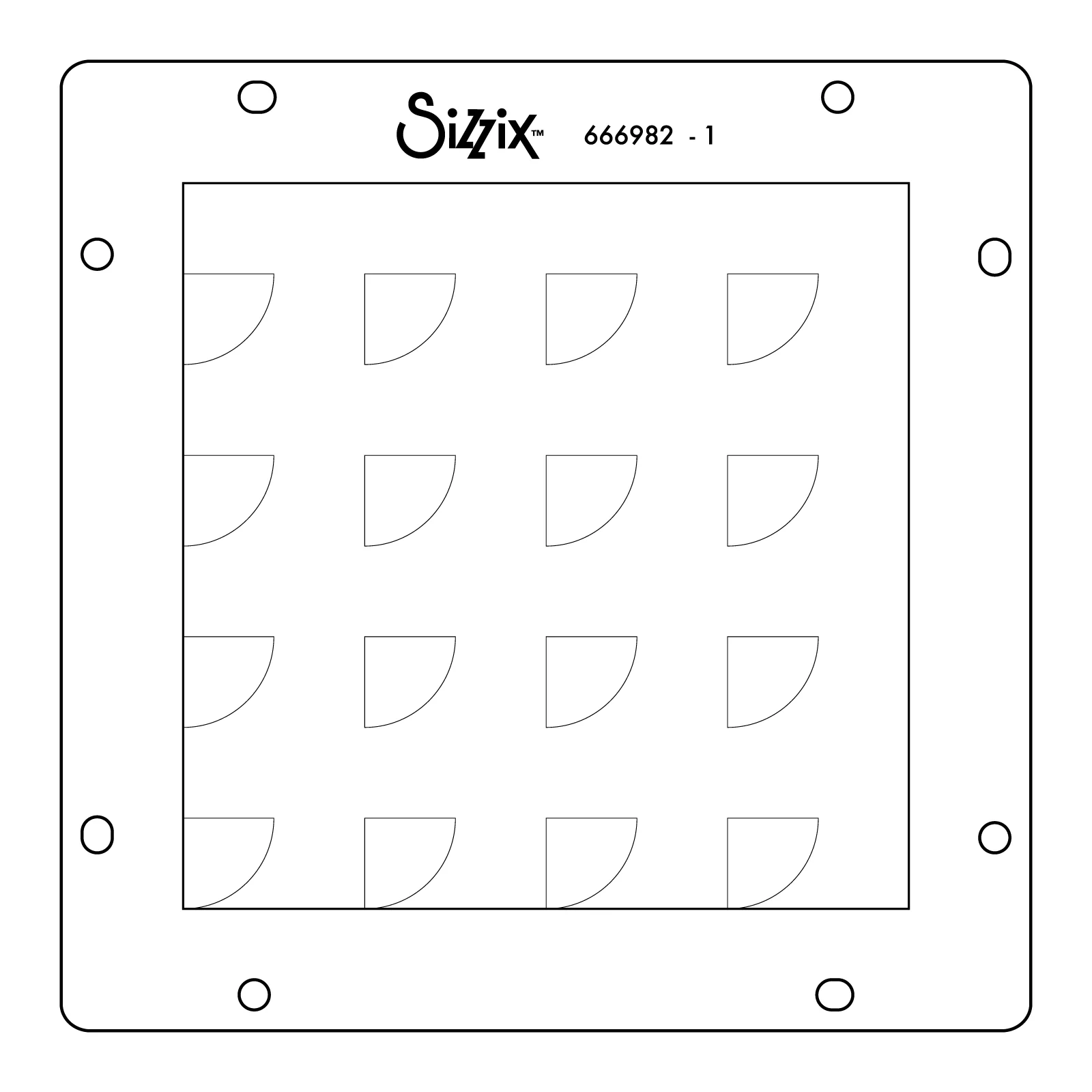 Sizzix Rotating Stencils 1PK Candy Kitsch - Image 2