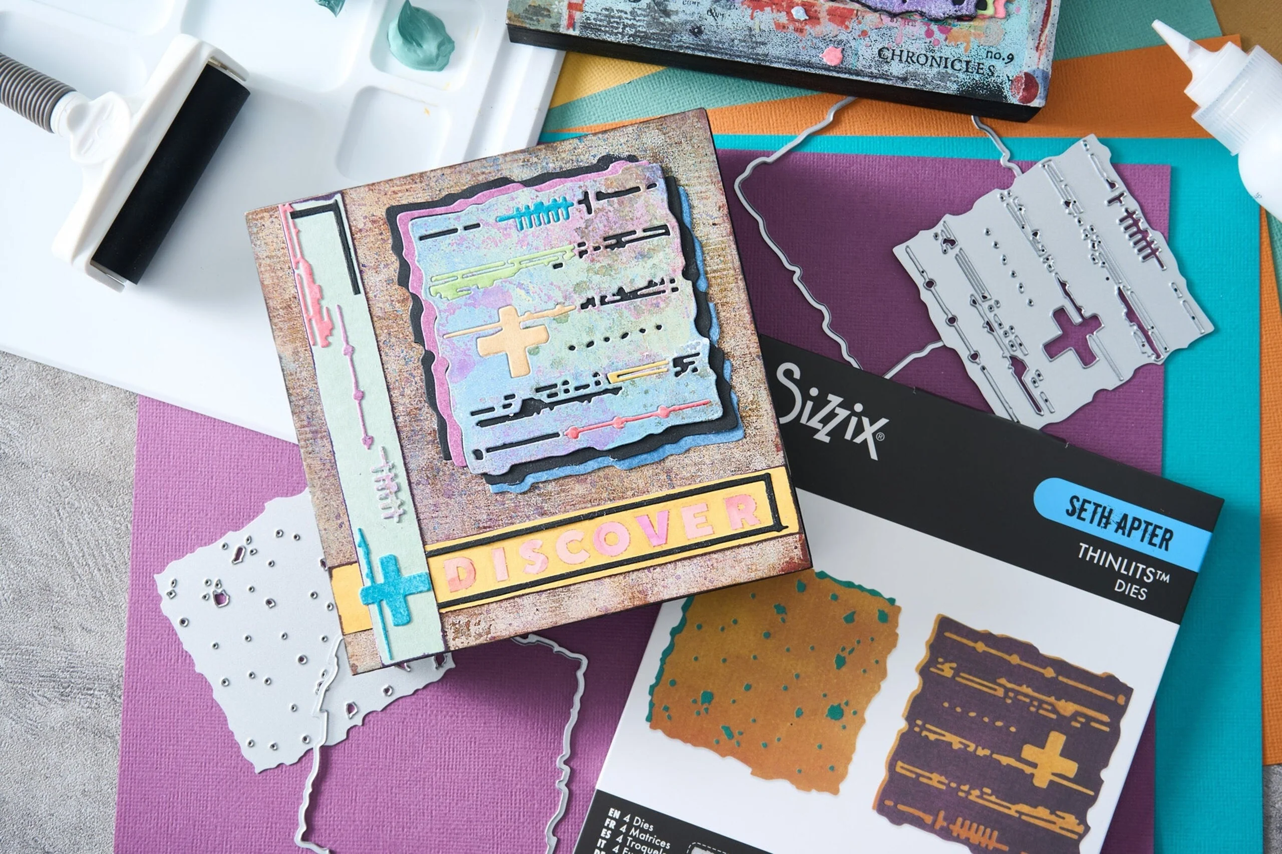 Sizzix Thinlits Die by Seth Apter Paper Cutz #1 (4pcs) - Image 3