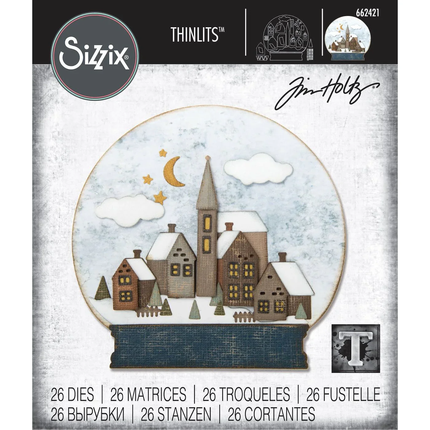 Sizzix Thinlits Die Set 26PK Snowglobe #2 by Tim Holtz