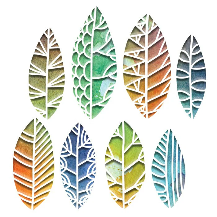 Sizzix Thinlits Die Set Cut Out Leaves By Tim Holtz