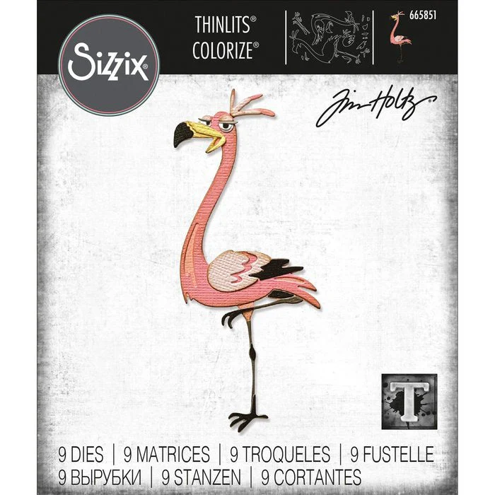 Sizzix Thinlits Die Set Gladys Colorize By Tim Holtz