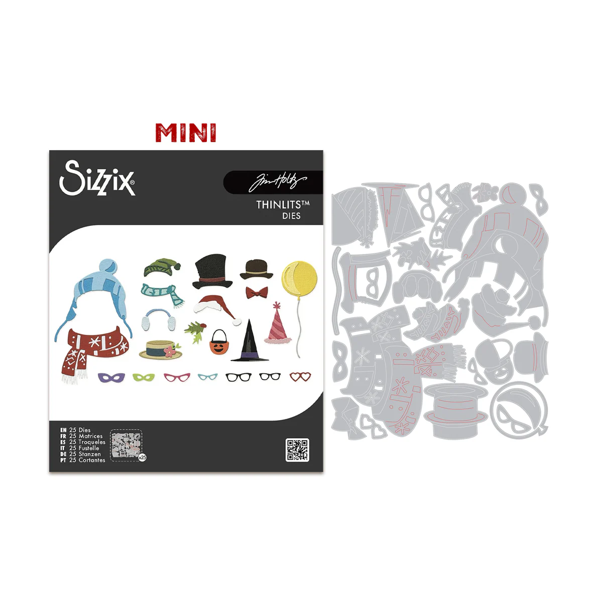 Sizzix Thinlits MINI Colorize Accessories Die by Tim Holtz (24pcs)