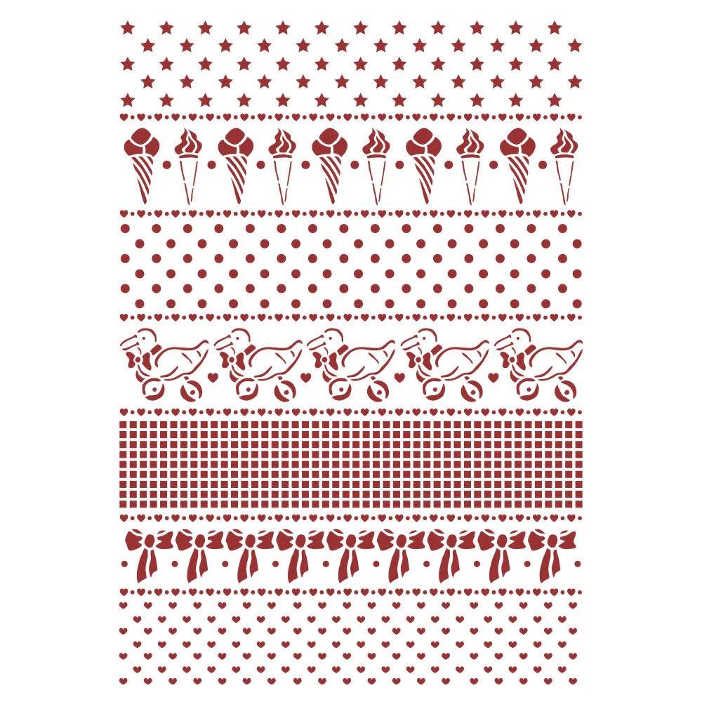 Stamperia 21 x 29.7 cm G Stencil DayDream Borders