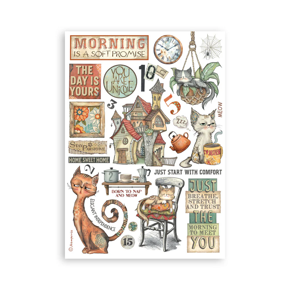 Stamperia Furry Friends A5 Washi Pad (8pcs) - Image 7