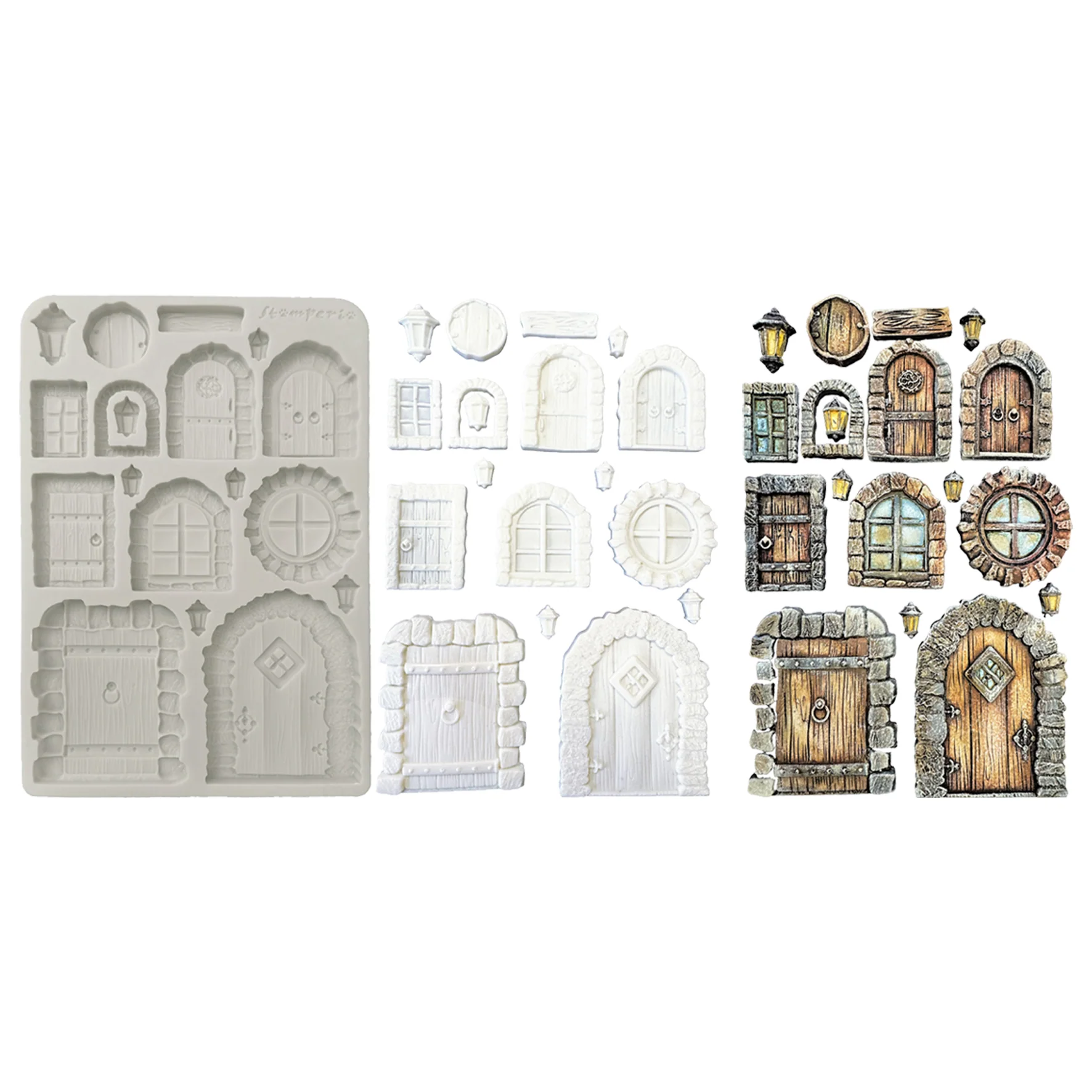 Stamperia Hidden Grove A5 Silicon Mould Door and Window