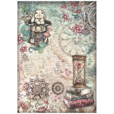 Stamperia Master of Magic A4 Rice Paper Hourglass (1pc)