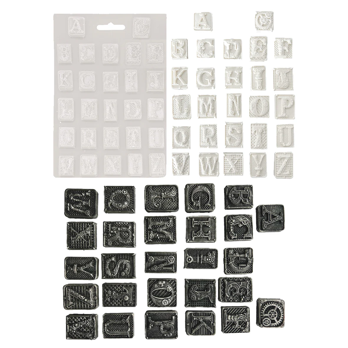 Stamperia Master of Magic Soft Mould A4 Alphabet