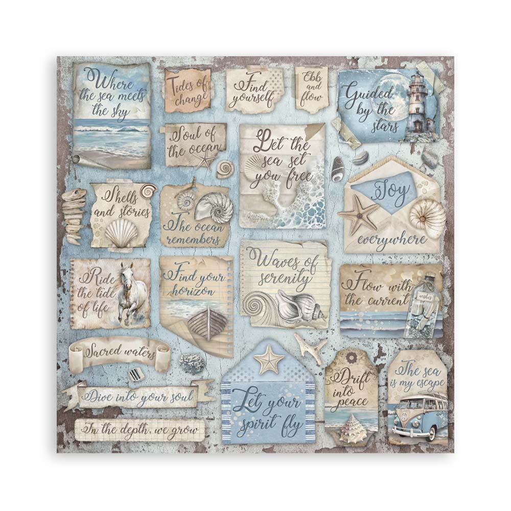 Stamperia Silent Sea 12x12 Inch Paper Pack - Image 3
