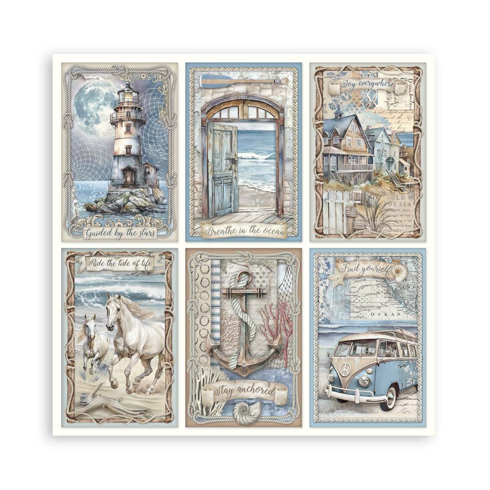 Stamperia Silent Sea 12x12 Inch Paper Pack - Image 4