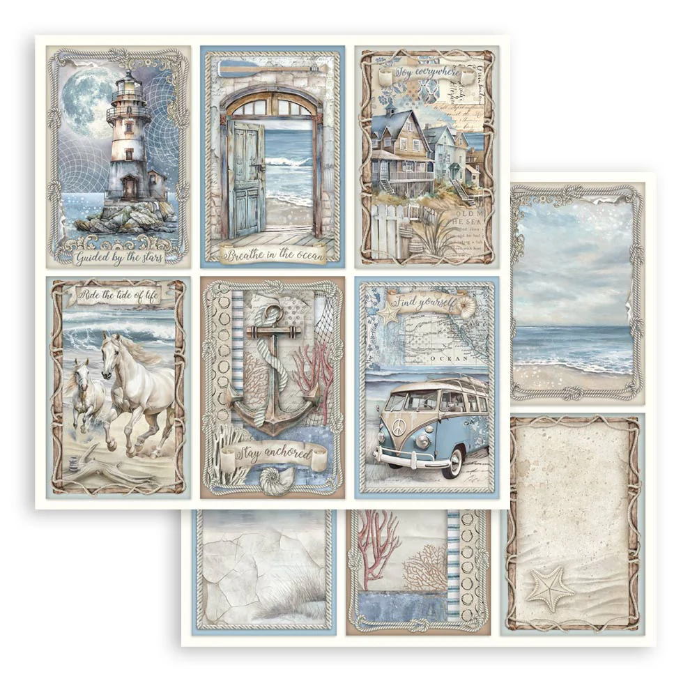 Stamperia Silent Sea 12x12 Inch Paper Pack - Image 6