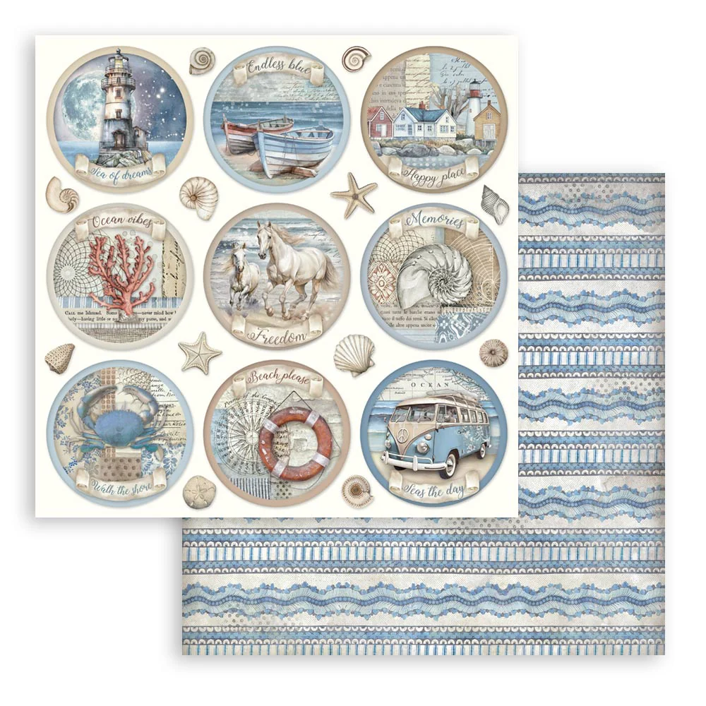 Stamperia Silent Sea 12x12 Inch Paper Pack - Image 8